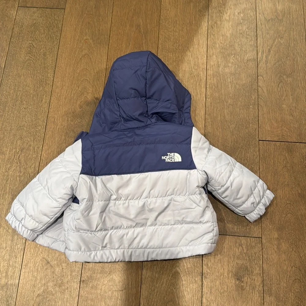 The North Face Baby Reversible Mount Chimbo Full Zip Hooded Periwinkle 3-6 month